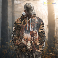 Load image into Gallery viewer, Deer Skull Reaper Hunting Camouflage Hunting Clothes Customize 3D All Over Printed Shirts NHT185