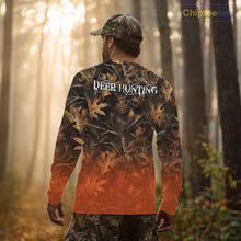 Load image into Gallery viewer, Fall Season Deer Hunting Shirt Custom Name Camo Clothes For Men Best Deer Hunting NHT81