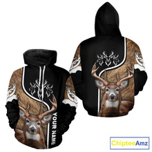 Load image into Gallery viewer, Whitetail Deer Hunting 3D All Over Print Shirts, Personalized Hunting Gifts For Deer Hunters NHT192