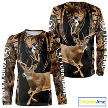 Load image into Gallery viewer, Whitetail Deer Jumping 3D All Over Print Shirts, Personalized Hunting Gifts For Deer Hunters NHT194