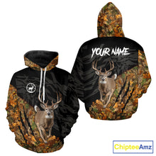 Load image into Gallery viewer, Deer Hunting Big Game Camo Custom Name 3D All Over Print Shirts, Hunting Gifts NHT196