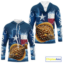 Load image into Gallery viewer, Texas Flag Flounder Fishing Jersey Performance Fishing Shirt, Saltwater Angler Gift For Men 