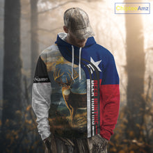 Load image into Gallery viewer, Deer Hunting Shirt with Texas Flag, Personalized Gift for Hunters NHT03