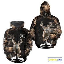 Load image into Gallery viewer, Whitetail Deer Hunting 3D All Over Printed Hoodie, Sweatshirt Hunting for Deer Hunter NHT338