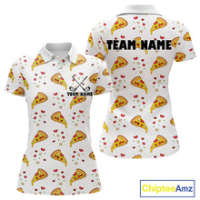 Load image into Gallery viewer, Funny Pizza Pattern Golf Shirt Women's Polo Shirts, Best Golf Polo Golf Shirt For Team NHT777