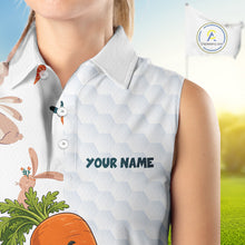 Load image into Gallery viewer, Rabbit Carrot Golf Polo Shirt Funny Golfer Bunny Custom Team Name Jersey NHT892