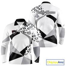 Load image into Gallery viewer, Geometric Leopard Fusion Performance Mens Golf Polo Shirt, Golf Gift For Men NHT722