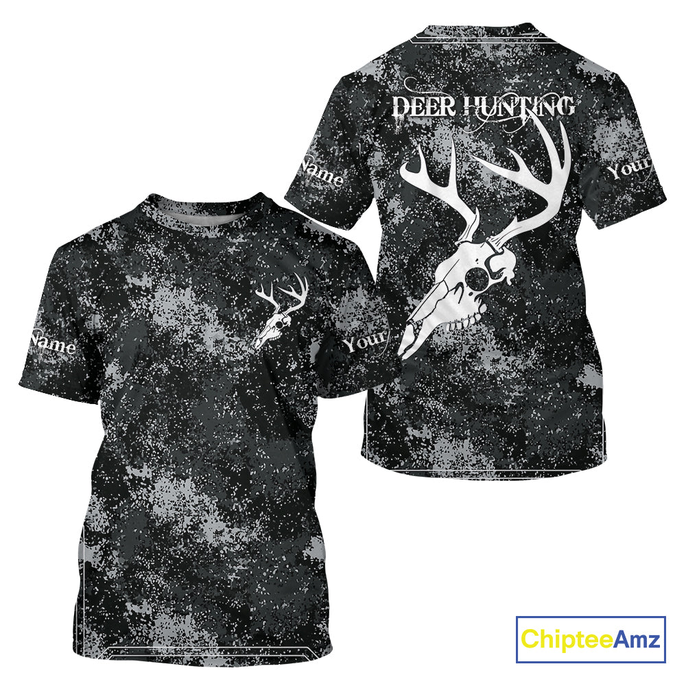 Deer Hunting Deer Skull Antlers Hunter Vintage Grunge Hunting Gift, Gift For Hunter NHT1364