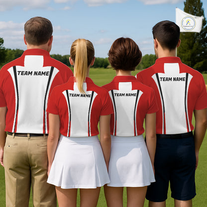Personalized Canada Flag Womens Golf Shirts Golf Polo Shirts For Womens Patriotic Golf Tops NHT734