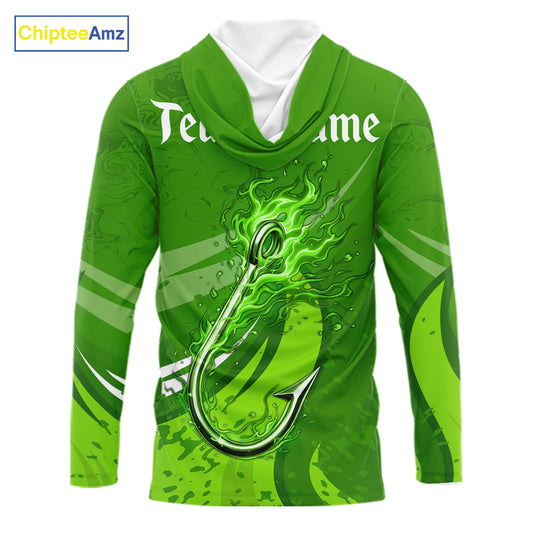 Custom Name St Patrick's Day Long Sleeve Fishing Shirts, St Patty's Day Hook Fishing Jerseys NHT425