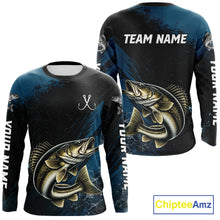 Load image into Gallery viewer, Custom Walleye Fishing Jersey Personalized Long Sleeve Shirt For Men 