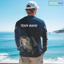 Load image into Gallery viewer, Custom Crappie Fishing Jersey Personalized Long Sleeve Shirt For Men 