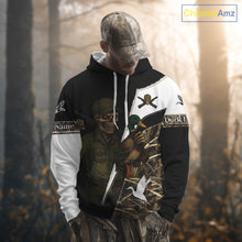 Load image into Gallery viewer, Duck Hunting Shirt Personalized Grim Reaper Camo Hunting Clothes For Men, Duck Hunting Gift NHT150