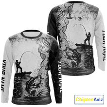 Load image into Gallery viewer, Bass Fishing Long Sleeve Fishing Shirt Fisherman DNA Performance Apparel For Men With fishing Graphic by ChipteeAmz