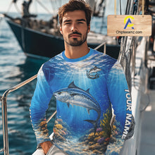 Load image into Gallery viewer, Personalized Offshore Fishing Jerseys, King Mackerel Fishing Shirts Long Sleeve For Men NHT823