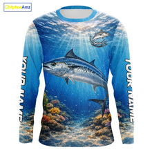 Load image into Gallery viewer, Personalized Offshore Fishing Jerseys, King Mackerel Fishing Shirts Long Sleeve For Men NHT823