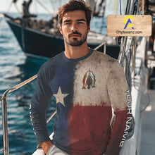 Load image into Gallery viewer, Texas Slam Speckled Trout Flounder Redfish Fishing Shirt, Texas Flag UV Performance Fishing Apparel 
