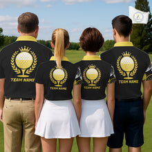 Load image into Gallery viewer, Golf Balls Yellow Pattern Womens Golf Polo Shirts Custom Golf Apparel For Familly Team Shirt NHT708