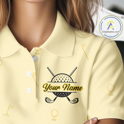 Funny Banana Womens Golf Polo Shirts Team, Womens Golf Jerseys For Golfer, Golf Gifts NHT908