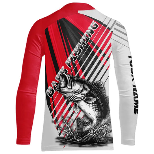 Largemouth Bass Kids Fishing Shirts Long Sleeve Customize Name, Personalized Fishing Gift NHT381