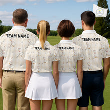 Load image into Gallery viewer, Personalized Argyle Funny Duck Pattern Polo Shirt - Custom Golf Team Gift NHT1008