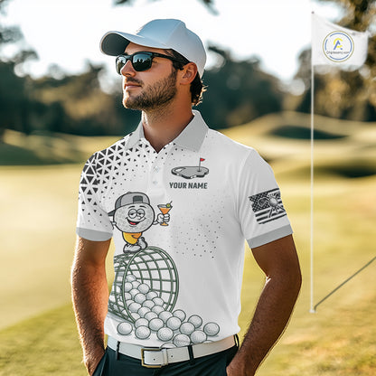 Funny Custom Mens Golf Polo Shirt, Personalized Drinking Golf Jersey, Custom Golf Outfit For Familly Team Shirt NHT697