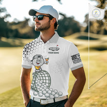 Load image into Gallery viewer, Funny Custom Mens Golf Polo Shirt, Personalized Drinking Golf Jersey, Custom Golf Outfit For Familly Team Shirt NHT697