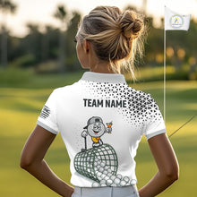 Load image into Gallery viewer, Funny Custom Womens Golf Polo Shirt, Personalized Drinking Golf Jersey, Custom Golf Outfit For Familly Team Shirt NHT697