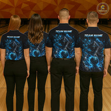 Load image into Gallery viewer, Custom Personalized Team Bowling Jersey With Name, Men's Grim Reaper Bowling Shirt &amp; Quarter Zip NHT1200