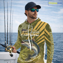 Load image into Gallery viewer, Personalized Catfish Long Sleeve Hooded Fishing Shirts, Catfish Fishing Jerseys For Men NHT522
