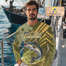 Load image into Gallery viewer, Personalized Catfish Long Sleeve Fishing Shirts, Catfish Fishing Jerseys For Men NHT522