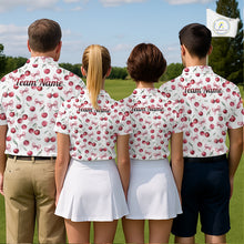Load image into Gallery viewer, Funny Golf Polo Shirt For Womens Cherry Pattern Summer Sport Top For Team NHT881