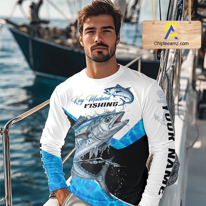 Custom Tuna Saltwater Fishing Shirts Long Sleeve Designed For Deep Sea Anglers NHT1359