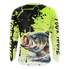 Load image into Gallery viewer, Largemouth Bass Fishing Shirts Long Sleeve Custom Bass Fishing Apparel NHT406