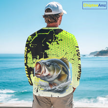 Load image into Gallery viewer, Largemouth Bass Fishing Shirts Long Sleeve Custom Bass Fishing Apparel NHT406