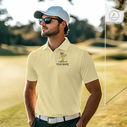 Funny Banana Mens Golf Polo Shirt, Custom Golf Polo For Men, Golf Jersey For Golf Lovers NHT906