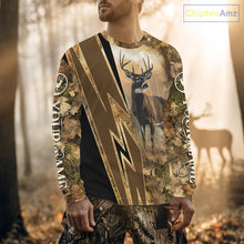Load image into Gallery viewer, Deer Hunting Custom Name Camouflage Hunting Clothes, Deer Sweatshirt for Men NHT376