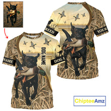 Load image into Gallery viewer, Personalized Duck Hunting Shirt – Custom Dog&#39;s Photo and Name for Hunters NHT258