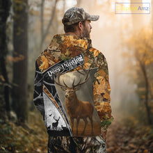 Load image into Gallery viewer, Red Deer Hunting Orange Camo Black - Personalized All Over Print Deer Hunting Clothes NHT171