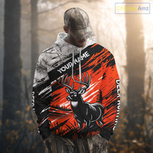 Load image into Gallery viewer, Deer Hunting Shirt 3D All Over Print Orange Black Gray Camo Deer With TX Flag Season NHT64