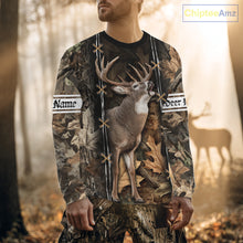 Load image into Gallery viewer, Deer Hunting Camo Customize Name 3D All Over Printed Shirts Personalized Gift For Hunter NHT188