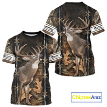Load image into Gallery viewer, Deer Hunting Camo Customize Name 3D All Over Printed Shirts Personalized Gift For Hunter NHT188