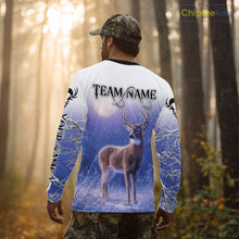 Load image into Gallery viewer, Deer Hunting Winter Hoodie, Long Sleeve Shirt – Personalized Team Name, For Deer Hunters NHT08