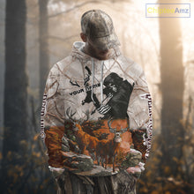Load image into Gallery viewer, Orange Bowhunting Deer Camouflage Personalized Hunting Bow Grim Reaper Shirt NHT18