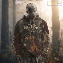 Load image into Gallery viewer, Personalized Red Deer Hunting Camo Full Printing Shirts Deer Hunting Gift for Hunters NHT144