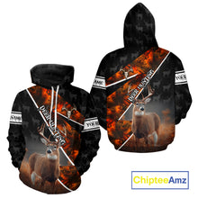 Load image into Gallery viewer, Best Whitetail Deer Hunting Shirt Custom Name Black Orange Camo Gift For Hunters Hunting Gift NHT53