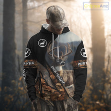 Load image into Gallery viewer, Whitetail Deer Hunting Shirt With Autumn Leaves Camo Pattern For Fall Season Hunters NHT75