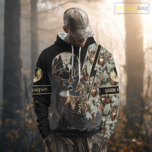Load image into Gallery viewer, Deer Hunting Shirt Whitetail Deer With Scope Camo Custom Name Hunting Gifts For Hunters NHT86