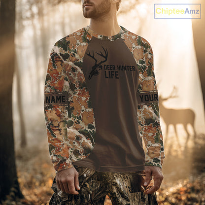 Beautiful Deer Hunting Shirt Camo Ohio Flag Deer Hunter Life Custom Name Hunting Gift NHT96