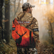 Load image into Gallery viewer, Personalized Deer Hunting 3D All Over Printed Shirts Custom Deer And Mountain Camo Shirt Hunting Gifts NHT15